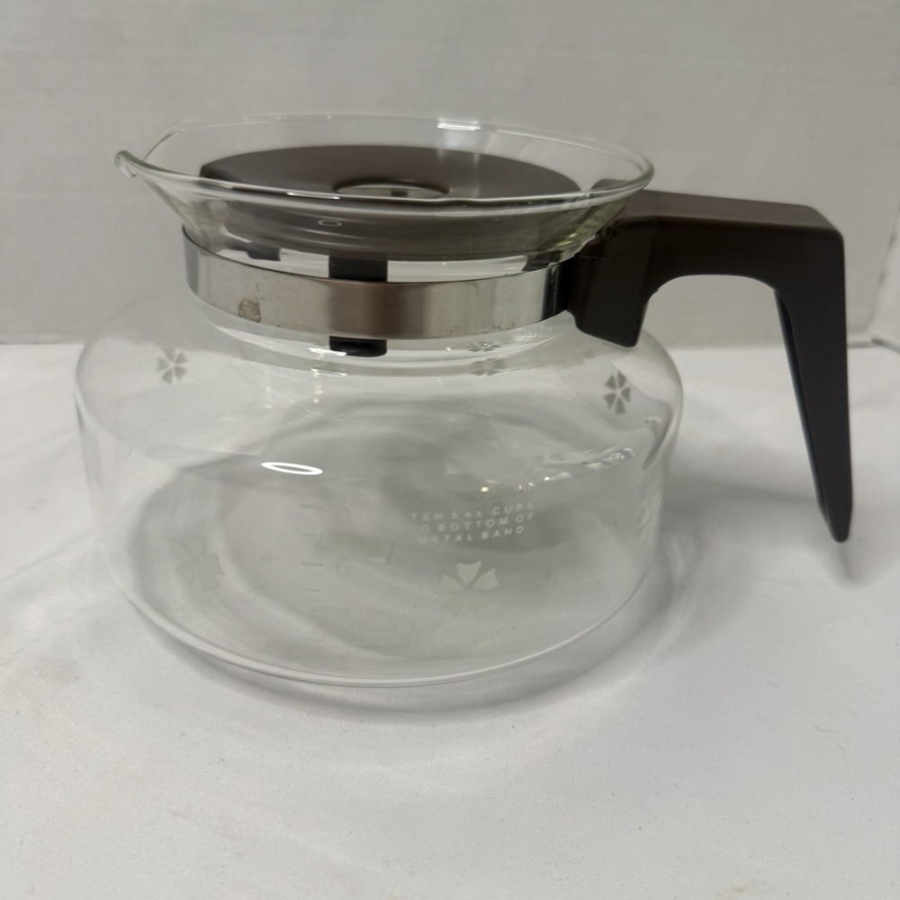 Vintage Mr Coffee Glass Replacement Under Cabinet Carafe 10 - 5oz Cup Pitcher